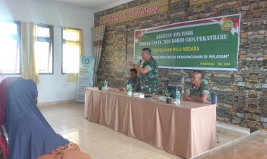 Beri Penyuluhan Bela Negara, Satgas TMMD Jaga Generasi Muda