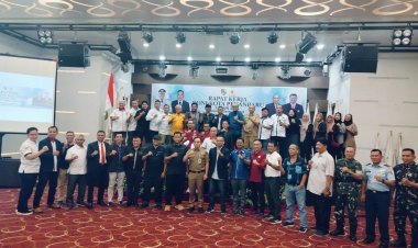 Wakili Dandim, Pasilog Kodim 0301/Pbr Hadiri Rapat Kerja KONI Kota Pekanbaru 2024
