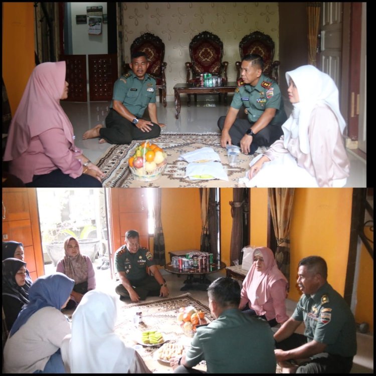 Pererat Tali Asih, Dandim 0301/Pekanbaru Jenguk Istri Anggota yang Sedang Sakit