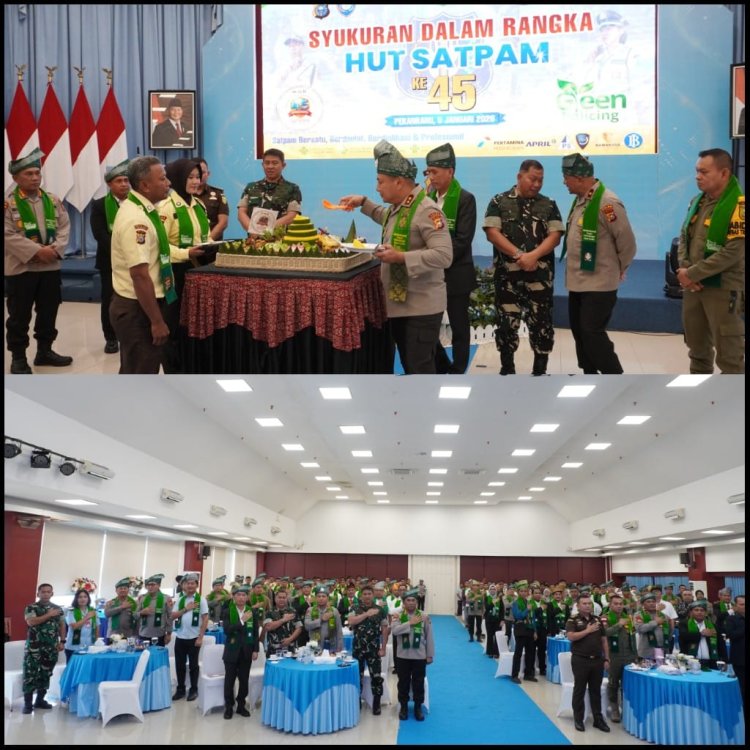 Dandim 0301/Pbr Hadiri Syukuran HUT Satpam ke-45, Apresiasi Peran Satpam