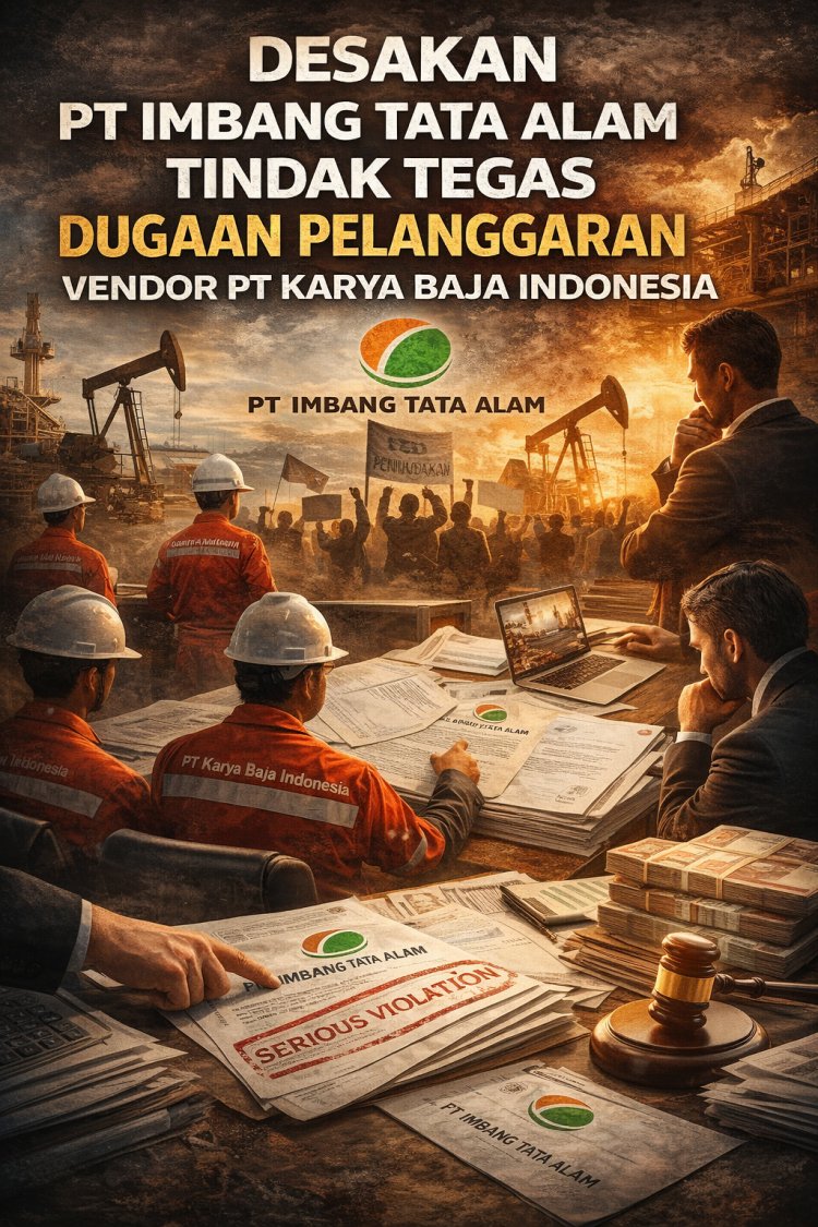 Desak PT Imbang Tata Alam Tindak Tegas Dugaan Pelanggaran Vendor PT Karya Baja Indonesia