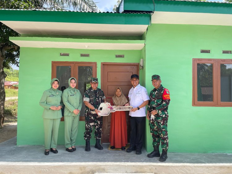 Harapan Baru Ibu Anismar, Terima Rumah Layak Huni dari TMMD Kodim 0301/Pekanbaru