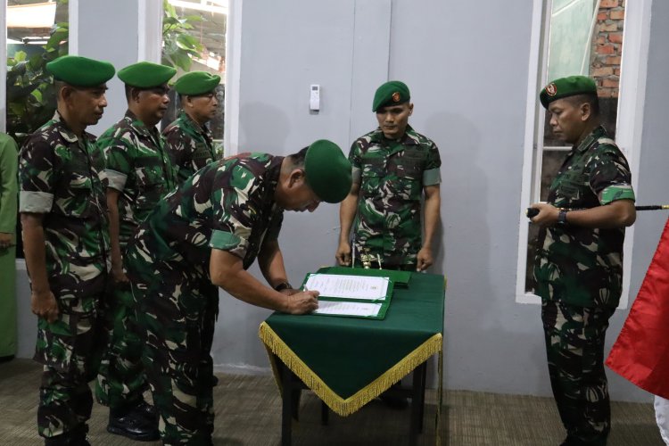 Dandim 0301/Pbr Pimpin Sertijab Pasiops, Penyerahan Jabatan Pasiter, Pasiren dan Perwira Masuk Satuan
