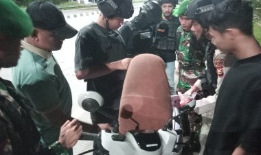 Tim Raga Res Kampar Bersama TNI Laksanakan Patroli Humanis Malam Hari, Jaga Kamtibmas Di Berbagai Titik Strategis Bangkinang