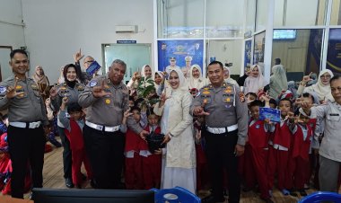 Ditlantas Polda Riau Tanamkan Budaya Tertib Berlalu Lintas dan Peduli Lingkungan Lewat Program POLSANAK dan Green Policing
