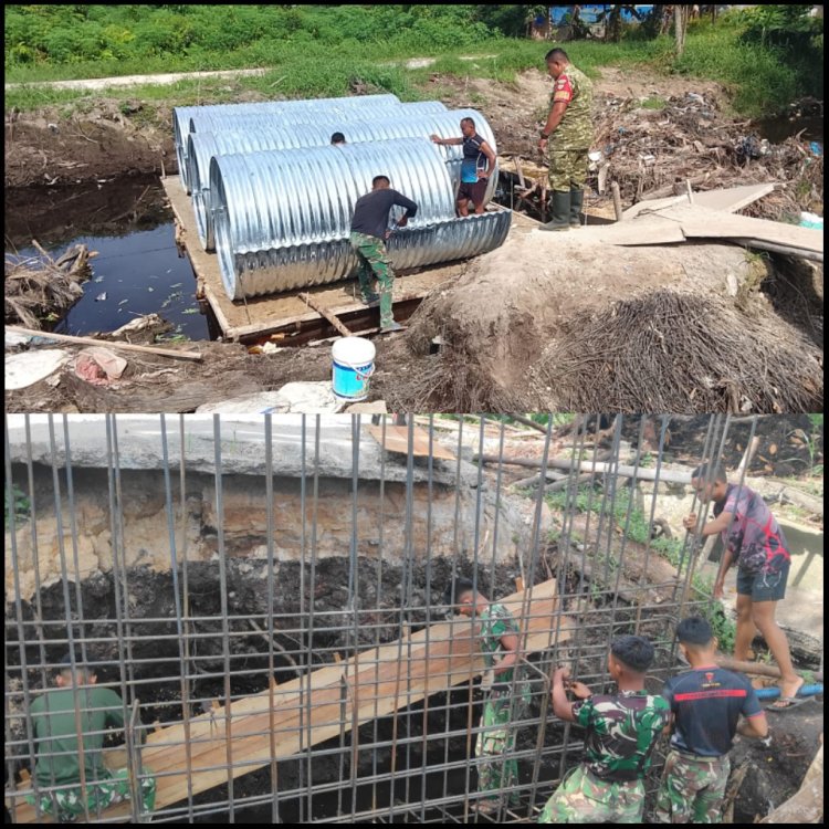 Empat Jembatan Garuda Dibangun Serentak, Kodim 0301/Pbr Dukung Konektivitas dan Pertumbuhan Ekonomi Masyarakat
