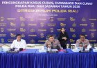 Polda Riau Bongkar 1.333 Kasus Kejahatan Jalanan,525 Tersangka Diamankan