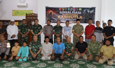 Tim Penyuluhan Mabes TNI Gencarkan Edukasi Karhutla, Warga Diajak Peduli Lingkungan